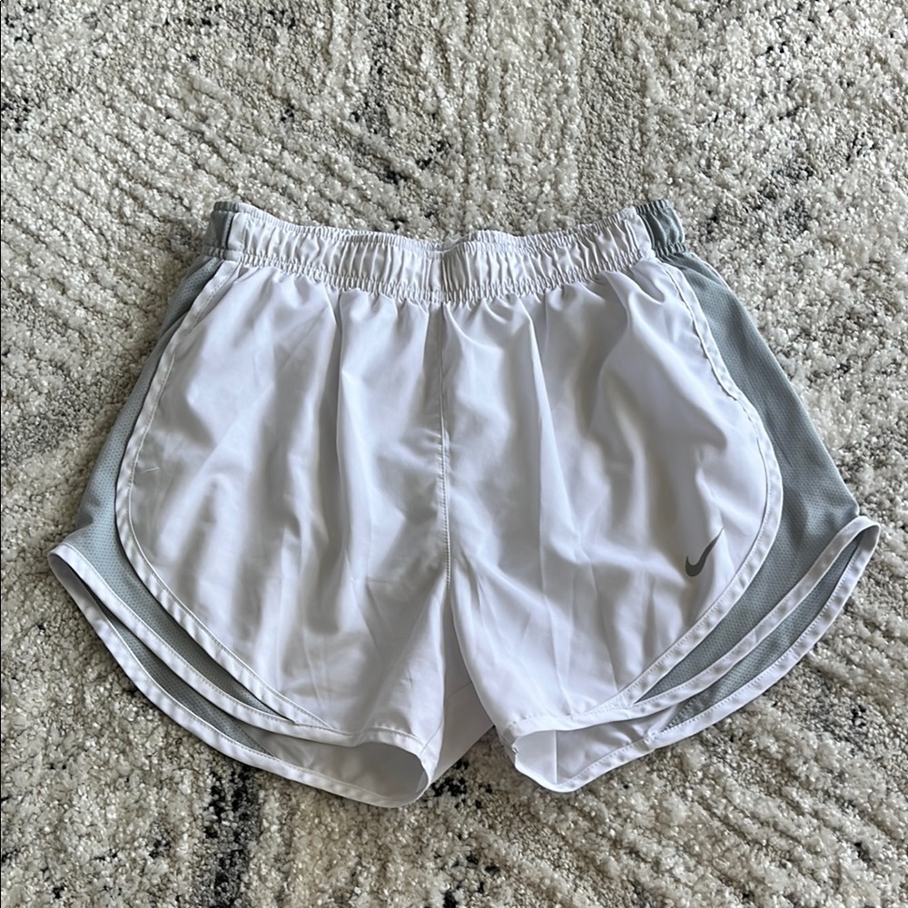 Nike Women's White and Gray Shorts